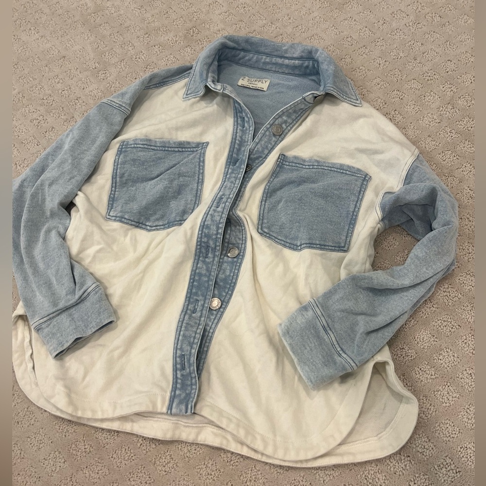 Z Supply Soft Denim Button Up